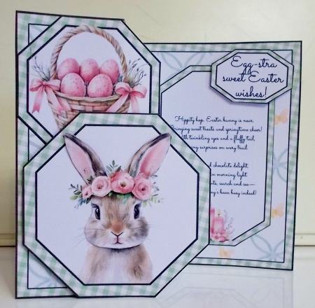 Hippity Hoppity Easter Offset Octagon 5 x 7 Mini Kit by Pam Stubley