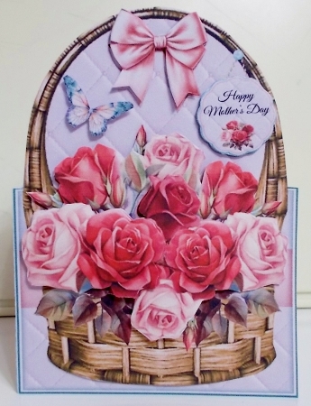 Rose Basket 5x7 Shaped Mini Page Kit by Pam Stubley