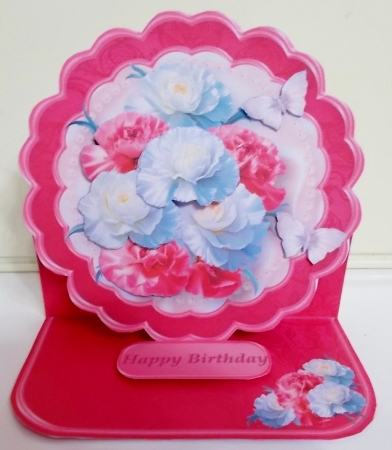 Carnations - Framed Easel Card Mini Kit by Pam Stubley