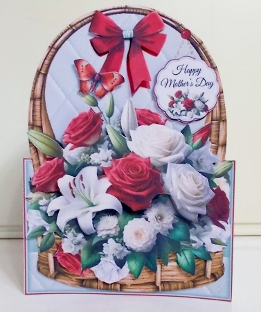 Lily & Roses Basket 5x7 Shaped Mini Page Kit by Pam Stubley