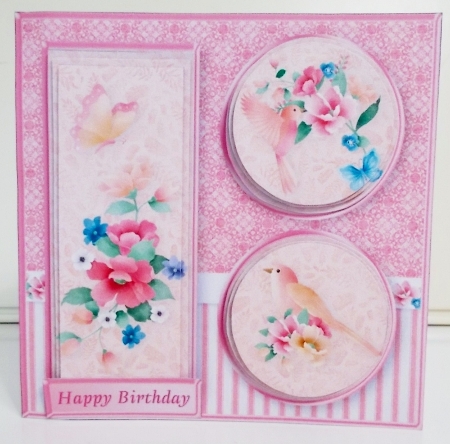 Spring Birds - Triple Pyramid Card Mini Kit by Pam Stubley