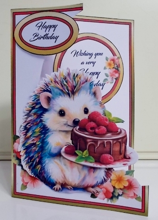 Cutaway Hedgehog with cake by Pam Stubley