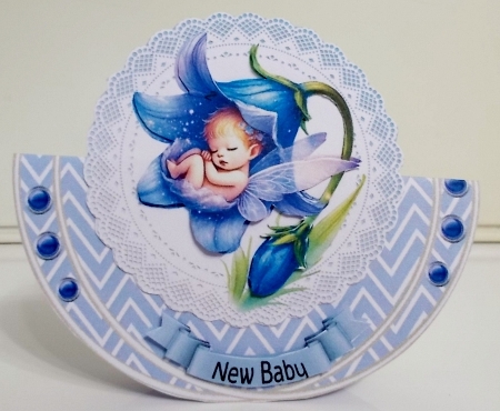 Blue Baby Boy Rocker 12 by Pam Stubley
