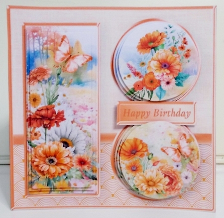cup1372251_1648 - Orange Flowers - Triple Pyramid Card Mini Kit