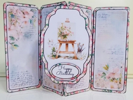 Pretty Vintage Painting Gatefold Popout Mini Kit by Pam Stubley