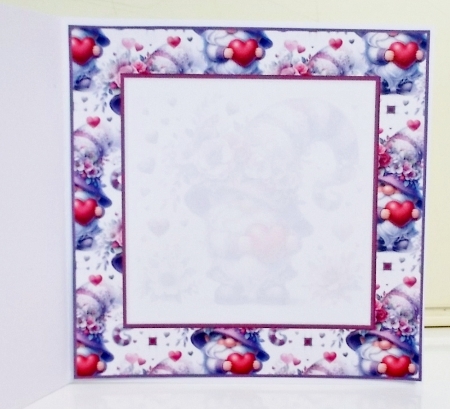 Birthday or get well Gnome heart insert by Pam Stubley
