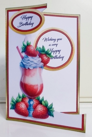 Cutaway Strawberry sundae by Pam Stubley