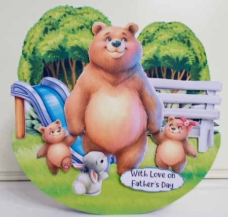 Papa Bear 3 Rocker Card Mini Kit by Pam Stubley