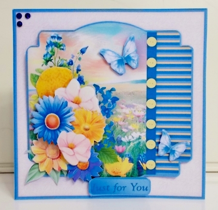 Summer Meadow - Decoupage Card Mini Kit by Pam Stubley