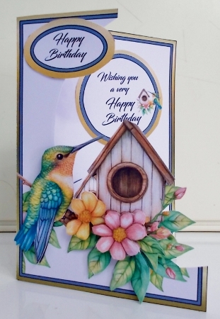 Cutaway Humming bird house by Pam Stubley