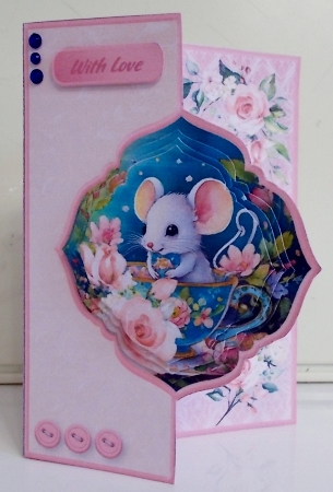 Cheeky Mouse - Offset Front Card Mini Kit by Pam Stubley