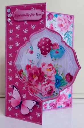 Flowers and Balloons - Offset Front Card Mini Kit by Pam Stubley