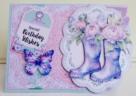 Indigo Summer Floral Bouquet 9 by Pam Stubley