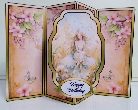 Gatefold pop-out Meadow fairy by Pam Stubley