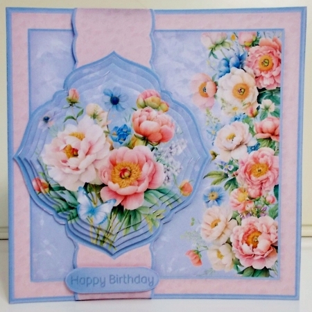 Cottage Garden Flowers - Border Card Mini Kit by Pam Stubley