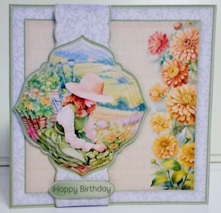 Growing Flowers - Border Card Mini Kit by Pam Stubley