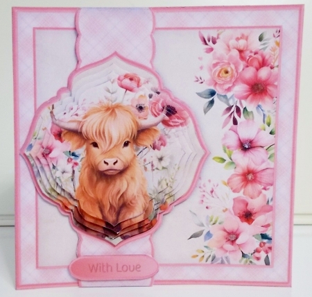 Highland Cow - Border Card Mini Kit by Pam Stubley