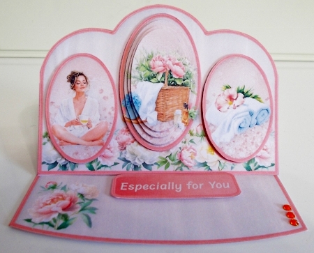 Spa Day - Triple Oval Easel Card Mini Kit by Pam Stubley