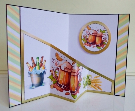 Diagonal pop-out Cheers by Pam Stubley