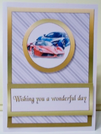 Diagonal pop-out Super cars by Pam Stubley