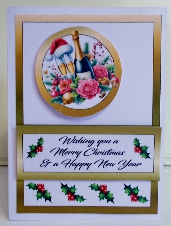 Diagonal pop-out Drink & be merry by Pam Stubley