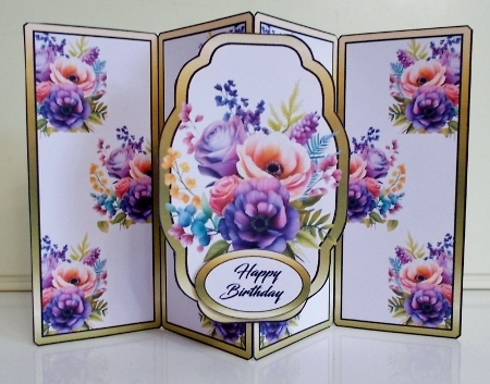 Gatefold Floral bouquet by Pam Stubley