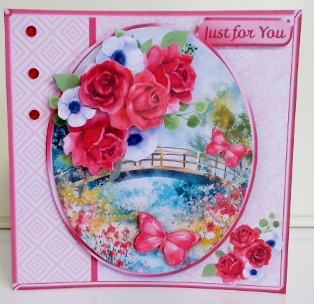 Wooden Bridge - Decoupage Card Mini Kit by Pam Stubley