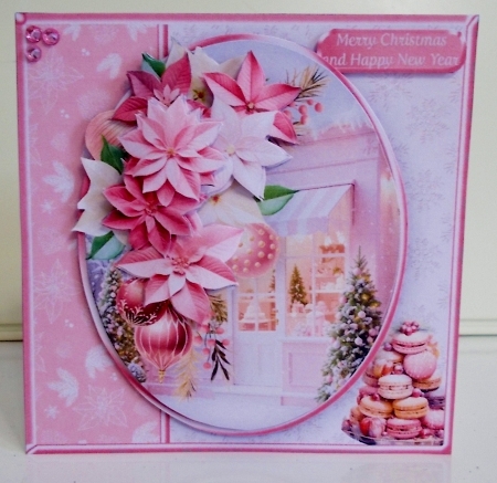 Christmas Cake Shop - Decoupage Card Mini Kit by Pam Stubley
