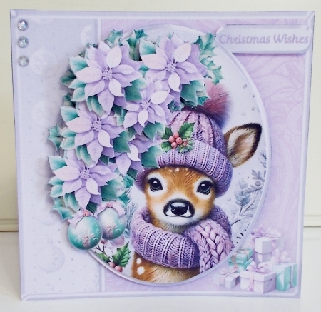 Christmas Fawn - Decoupage Card Mini Kit by Pam Stubley