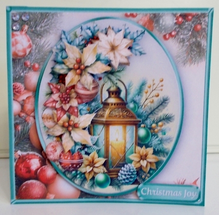 Christmas Lantern - Decoupage Card Mini Kit by Pam Stubley