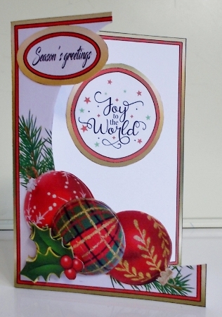 Cutaway Red Baubles by Pam Stubley
