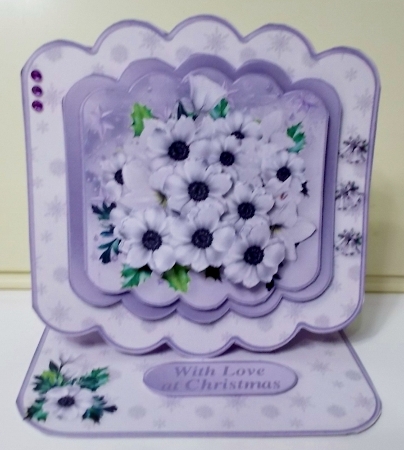 Winter Bouquet - Stacked Layers Easel Card Mini Kit by Pam Stubley
