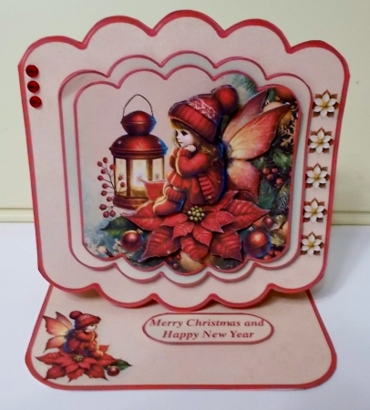 Christmas Fairy - Stacked Layers Easel Card Mini Kit by Pam Stubley