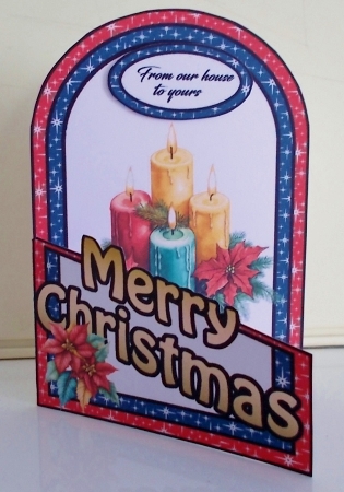 Cutaway Christmas candles by Pam Stubley
