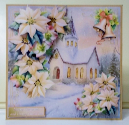 Winter Church - Decoupage Card Mini Kit by Pam Stubley