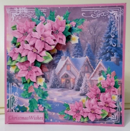 Christmas Cottages - Decoupage Card Mini Kit by Pam Stubley