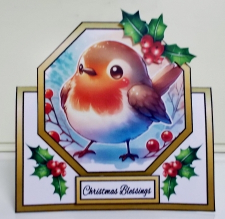 Octagon tent Cute Robin by Pam Stubley