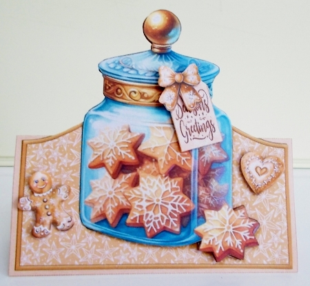 Christmas Cookie Jar Tent Card-7 by Pam Stubley