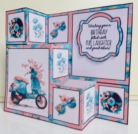 Floral Retro Vespa Three Step Mini Kit by Pam Stubley