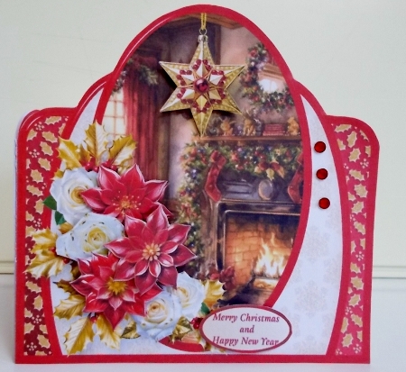 Christmas Hearth - Shaped Card Mini Kit by Pam Stubley