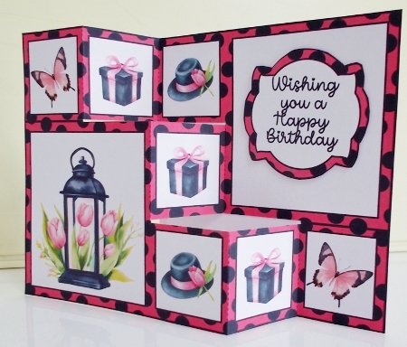 Pink Tulip Lantern Three Step Mini Kit by Pam Stubley