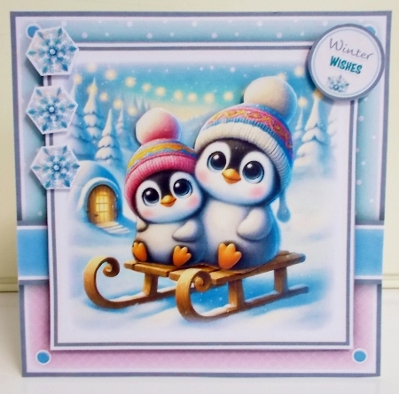 Penguin Sleigh Mini Kit by Pam Stubley