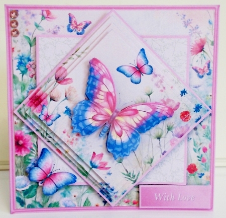 Butterfly Meadow - Diamond Pyramid Card Mini Kit by Pam Stubley