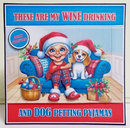 Wine drinking pyjamas by Pam Stubley