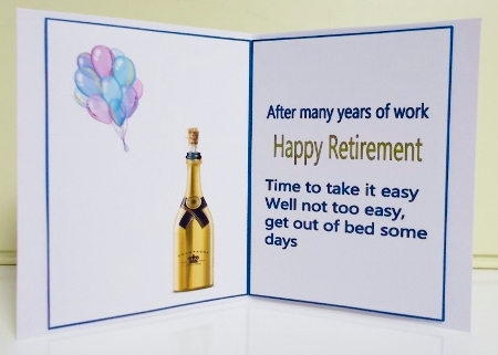 INSERT FOR 5 X 7 RETIREMENT CARD by Pam Stubley