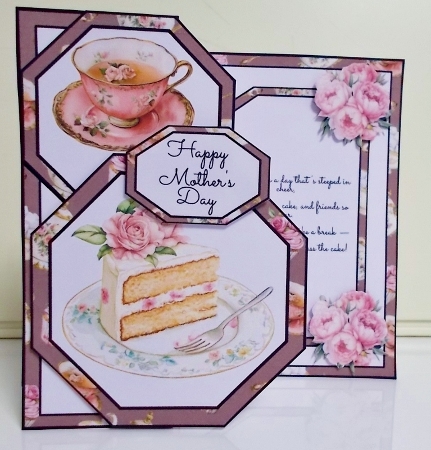 Tea & Cake Offset Octagon 5 x 7 Mini Kit by Pam Stubley