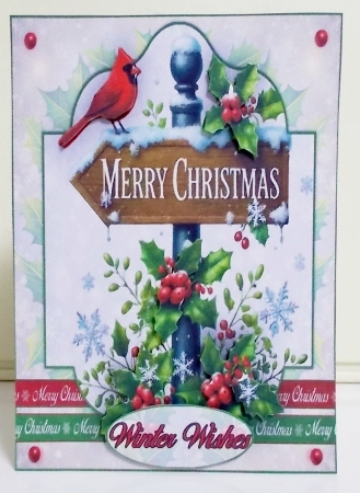 Christmas Sign Post Mini Kit by Pam Stubley