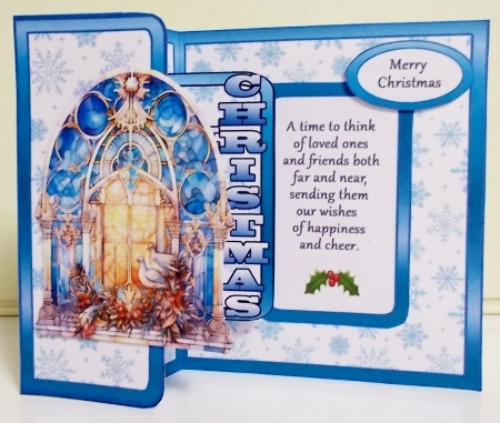 FBP Christmas Church window by Pam Stubley