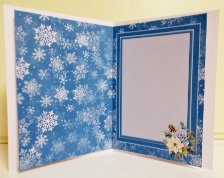 Blue Snowflake A5 Insert by Pam Stubley
