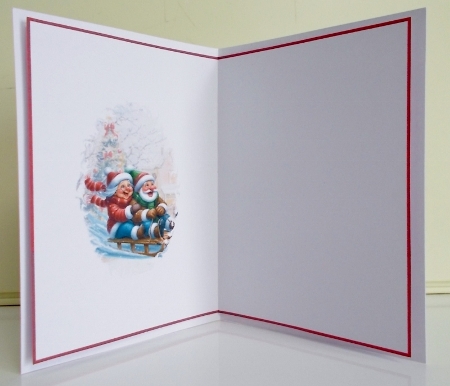Two old snowflakes blank insert by Pam Stubley